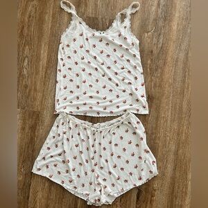 Aerie Floral Lace Sleepwear Set